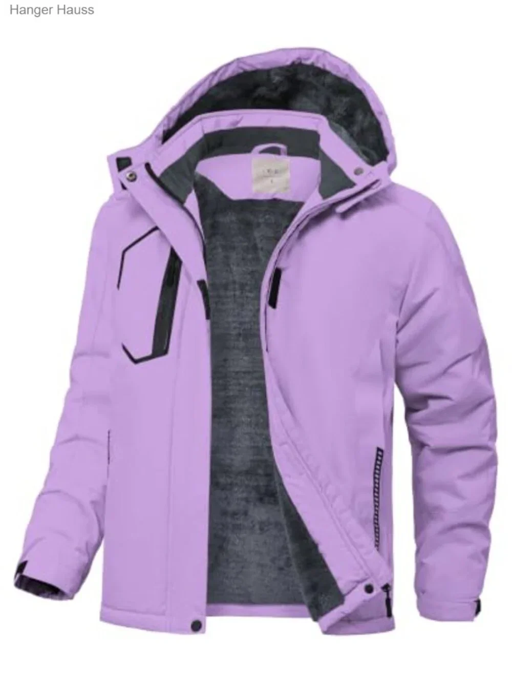Kids Winter Jacket Waterproof Fleece Lined Snow Coat Detachable Hood